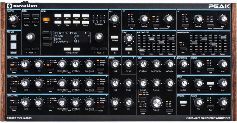 Novation Peak Eight Voice Desktop Polyphonic Synthesiser zoom image