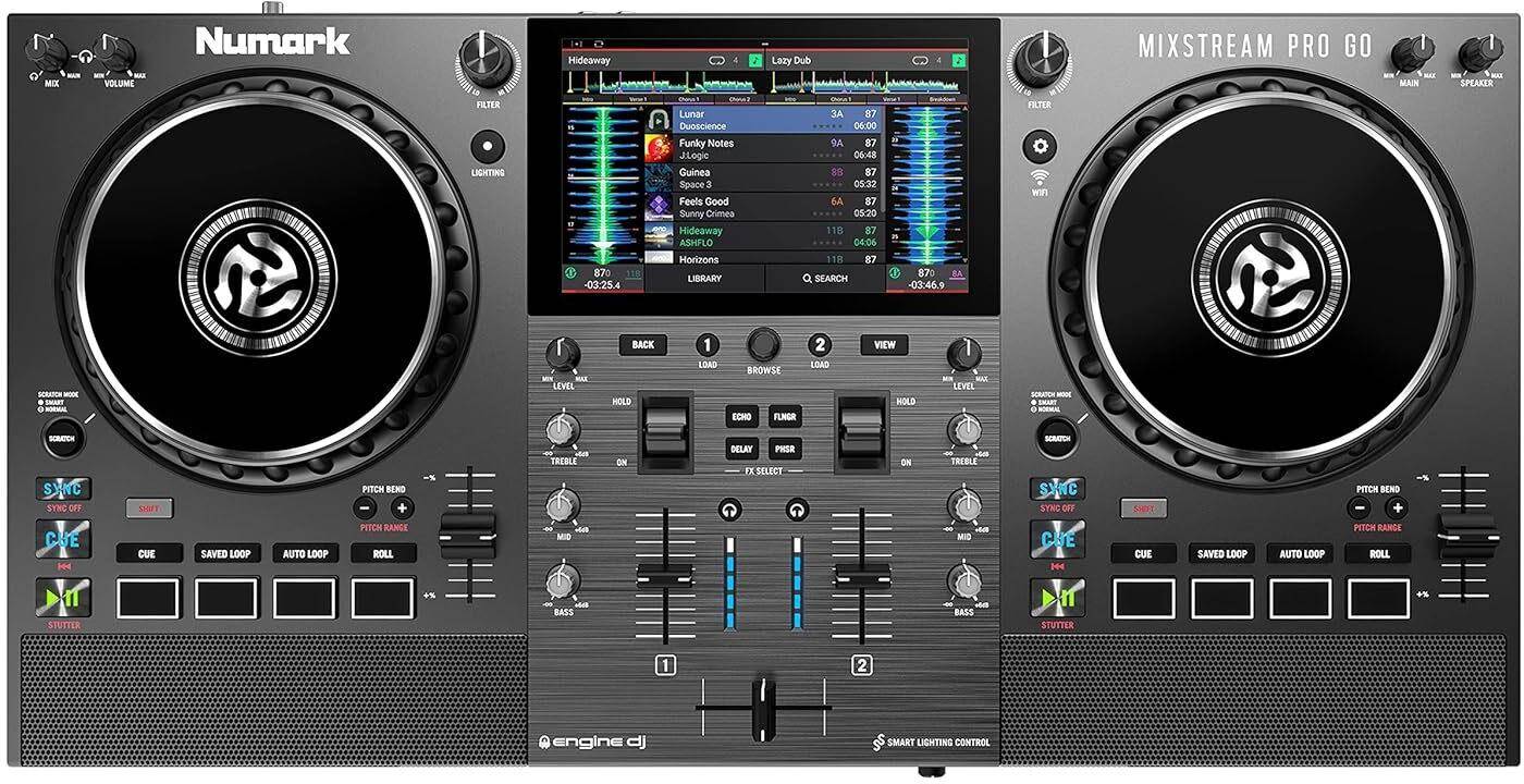 Numark Mixstream Pro Go Battery-Powered Standalone DJ Controller zoom image