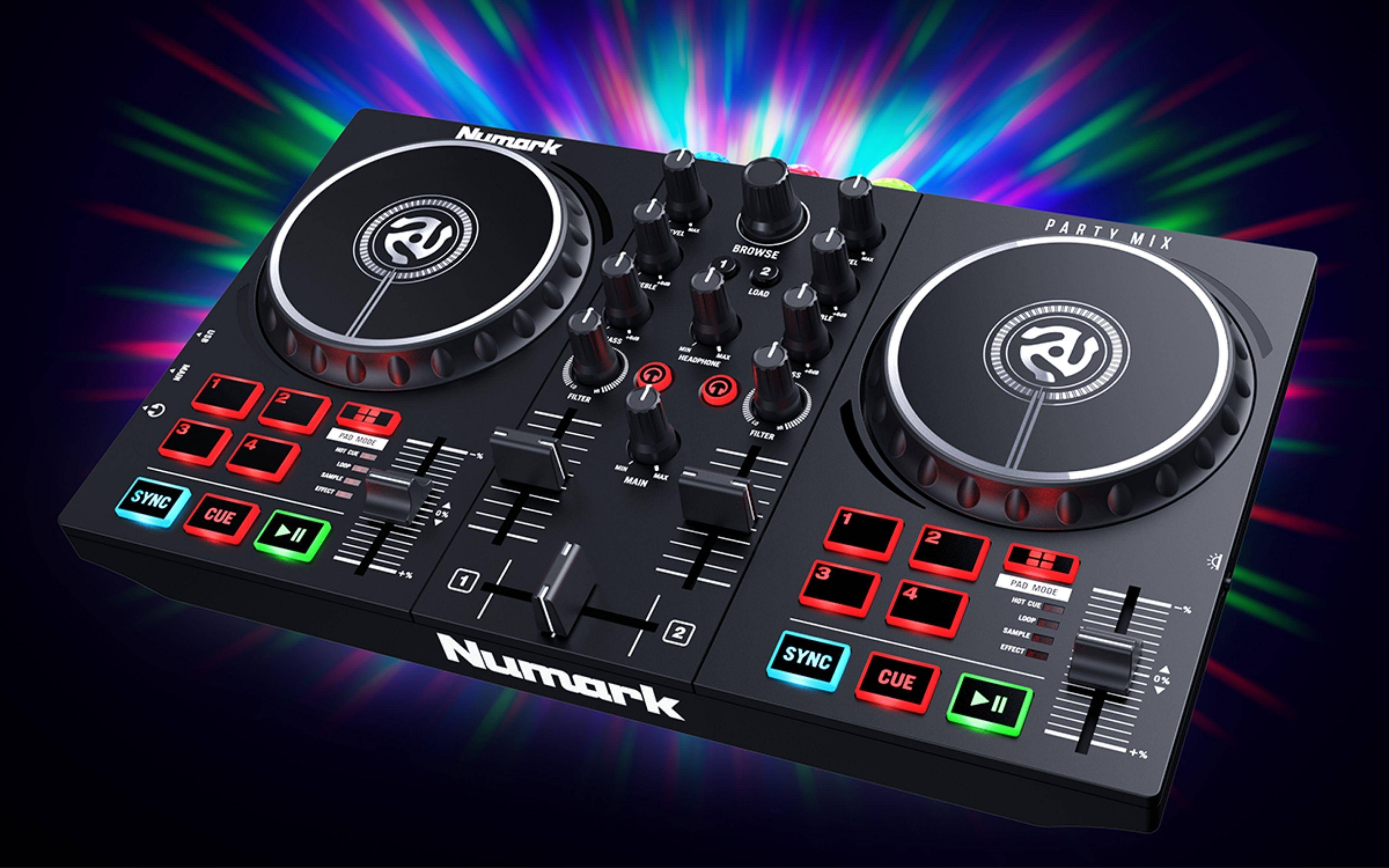 Numark Party Mix II DJ Controller with build in light show zoom image