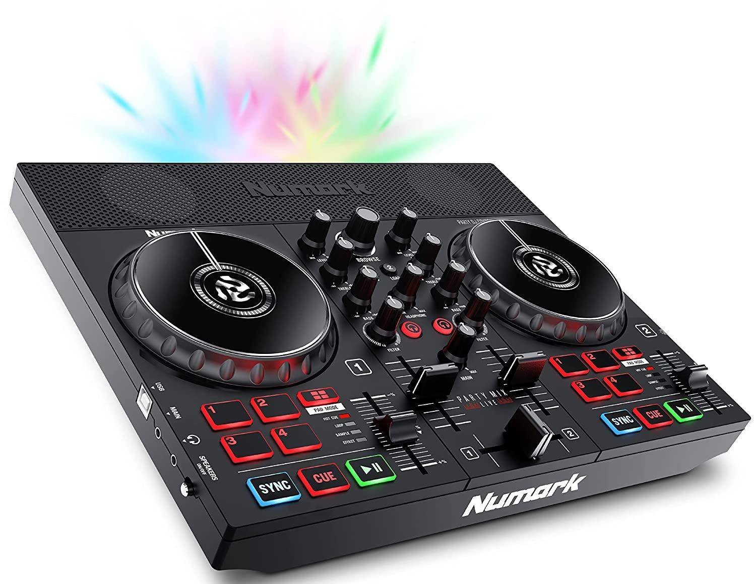 Numark Party Mix Live Dj Controller With Built-in Light Show & Speakers zoom image