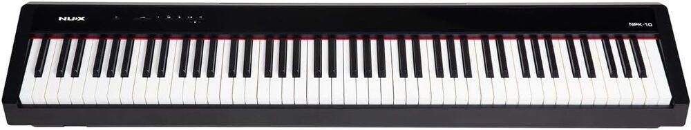 Nux Npk-10 88 Key Portable Digital Piano With Keyboard-black zoom image