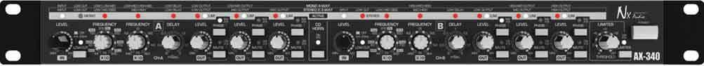 NX Audio AX-340 – Professional Active Crossover with Limiter and Delay zoom image