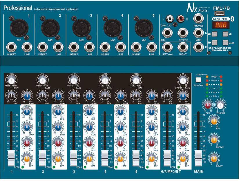 Nx Audio FMU7-B 7-Channel Live Mixer zoom image