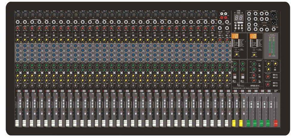 NX Audio Harmony 32.4 – 32-Channel, 4-Bus Professional Analogue Mixer zoom image