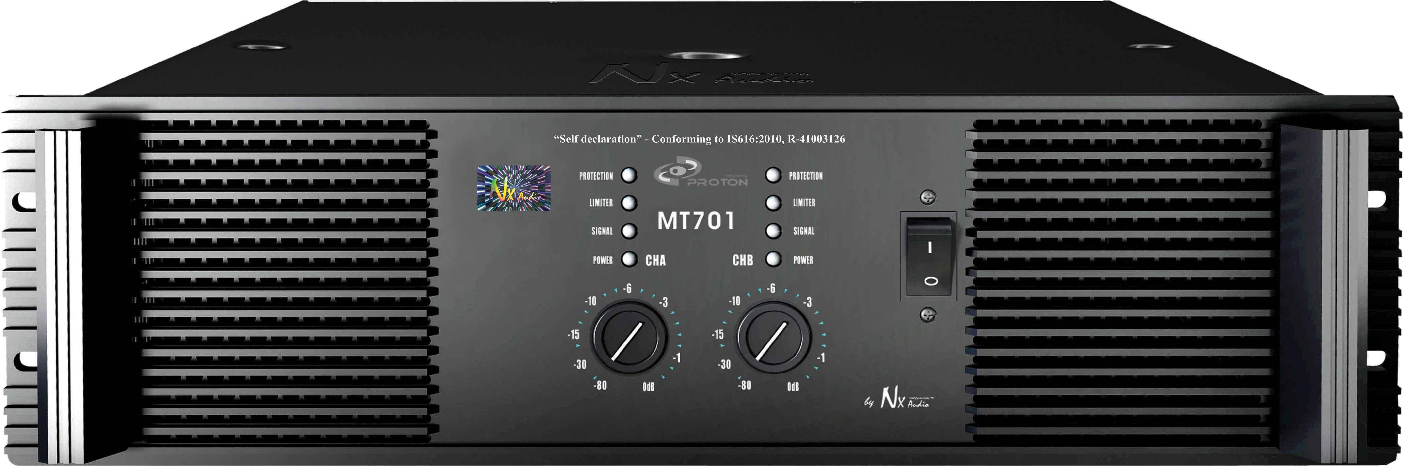 NX Audio MT-701 3200W Power Amplifier zoom image