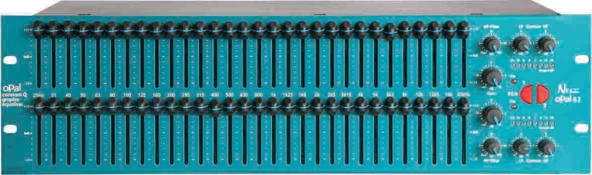 NX AUDIO OPAL62 31+31 CONSTANT Q GRAPHIC EQUALIZER zoom image