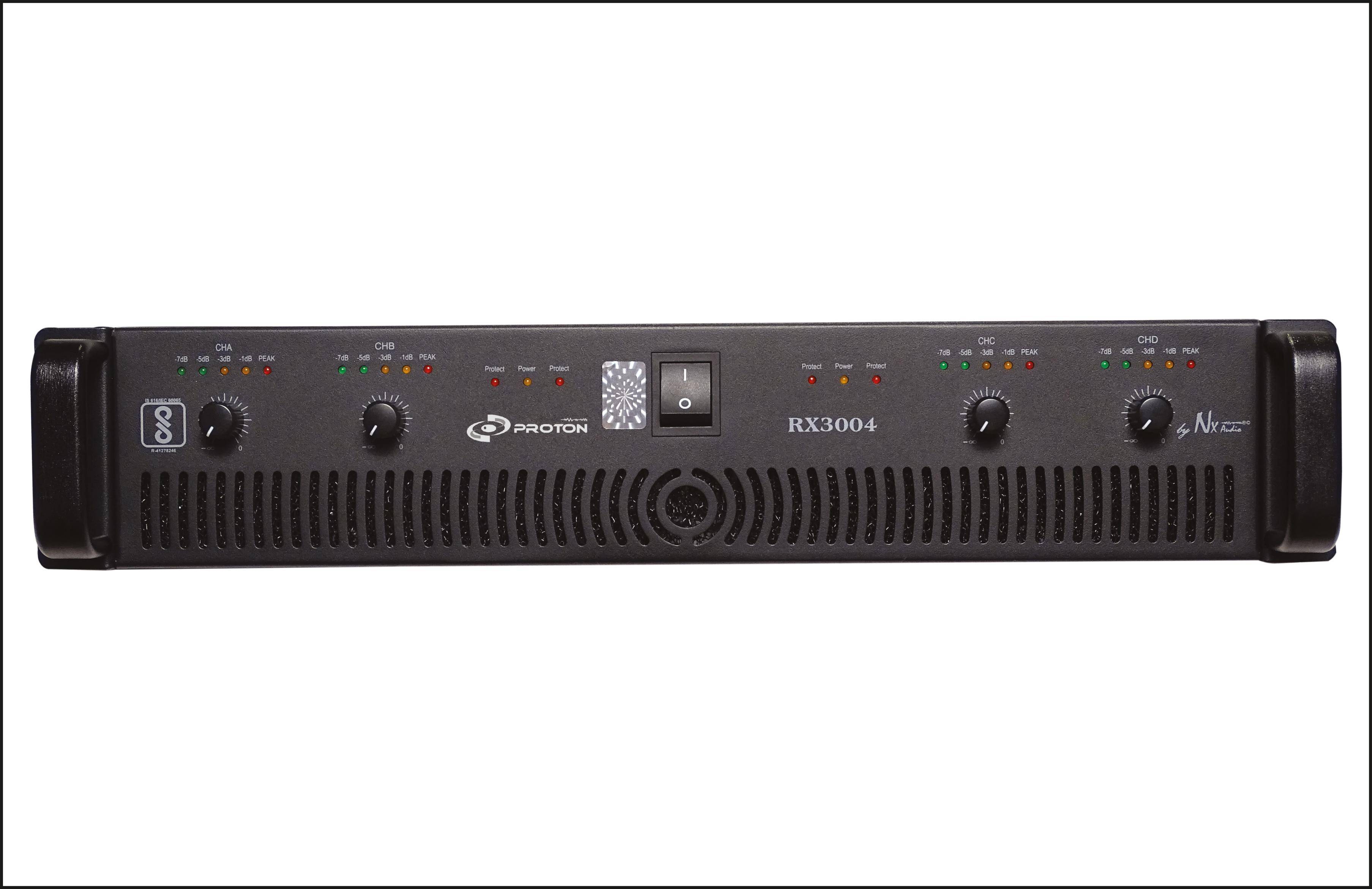 NX Audio RX3004 500W 4-Channel Class H Power Amplifier zoom image