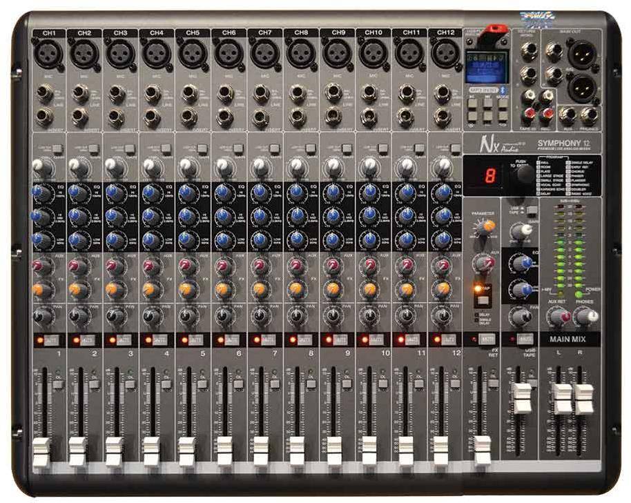 NX Audio Symphony12 Professional 12-Channel Mixer zoom image
