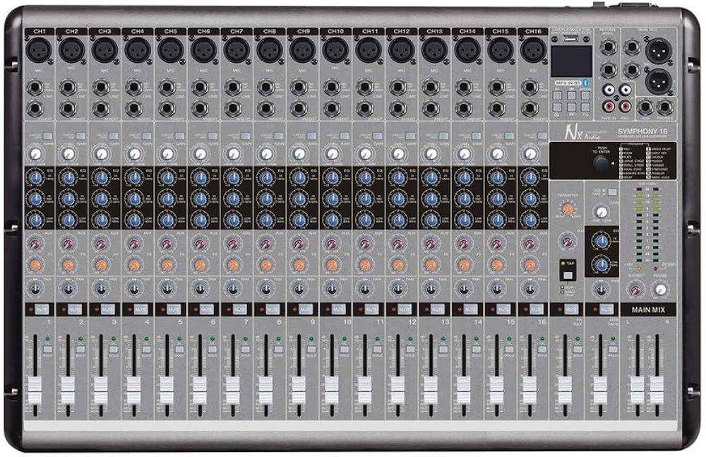 NX Audio SYMPHONY16 – 16-Channel Portable Mixer zoom image
