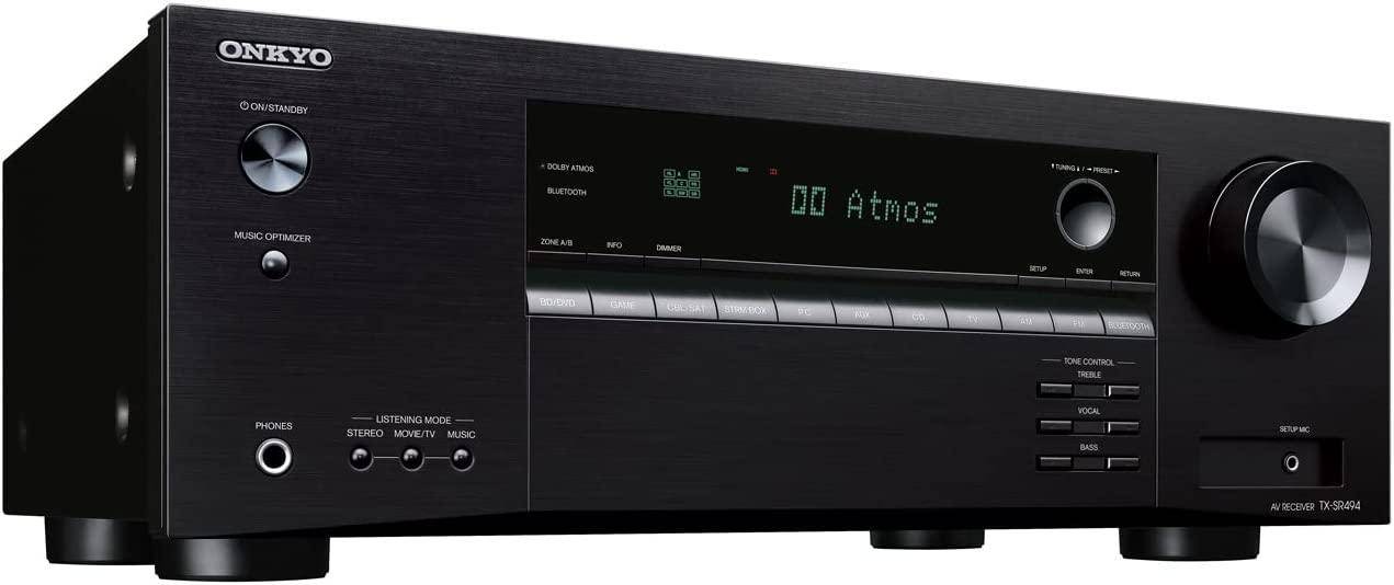 Onkyo tx-sr494 Av Receiver With 4k ultra Hd Dolby Atmos technolog zoom image