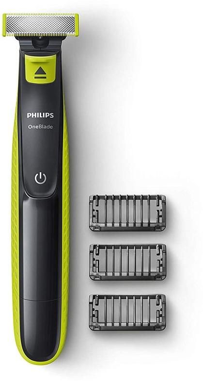 Philips Qp2525/10 Oneblade Hybrid trimmer And Shaver With 3 trimming Combs Runtime:45 Mins zoom image