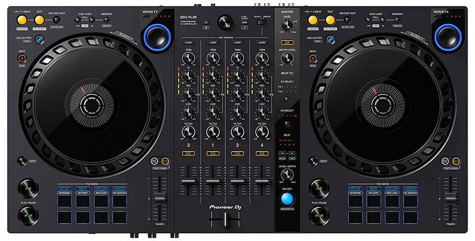 Pioneer Dj Ddj-flx6 4-deck Rekordbox And Serato Dj Controller zoom image