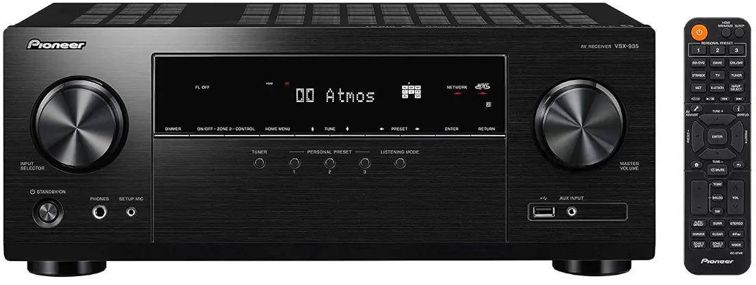 Pioneer Vsx-935 7.2 Channel Dolby Atmos Av Receiver zoom image