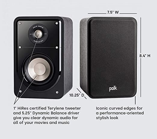 Buy Polk Audio Signature S15 Compact Bookshelf Speaker Online in