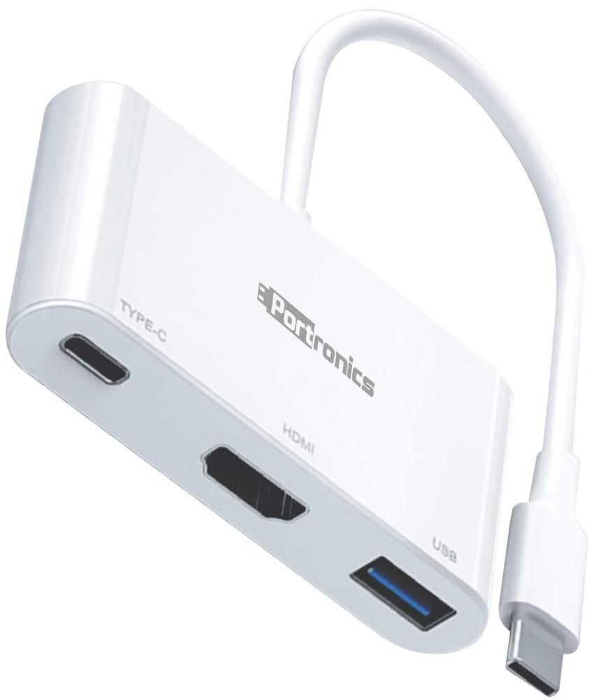 Portronics C-konnect Por 1041 usb-c Multiport Adapter zoom image