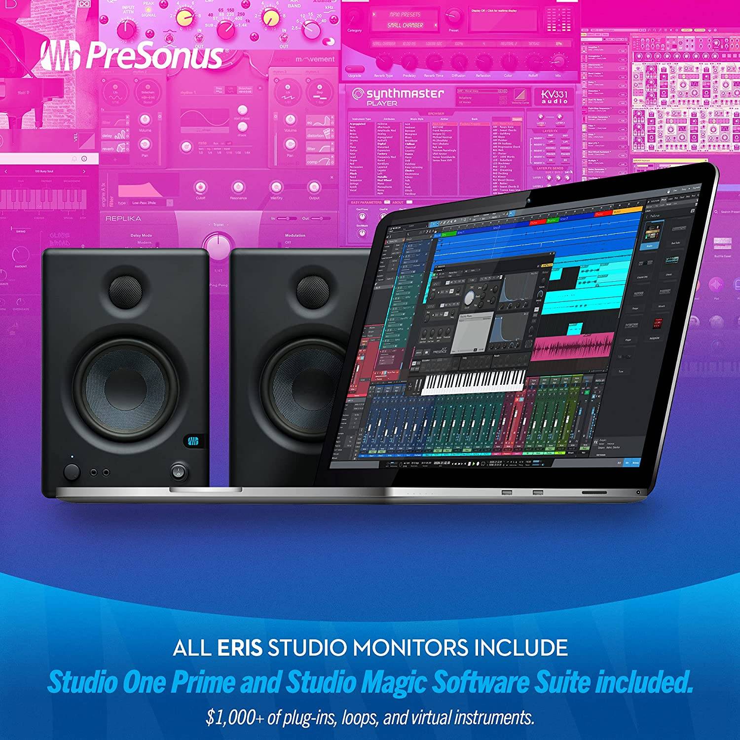 Buy Presonus Eris E4.5 studio monitor speakers Online in India at
