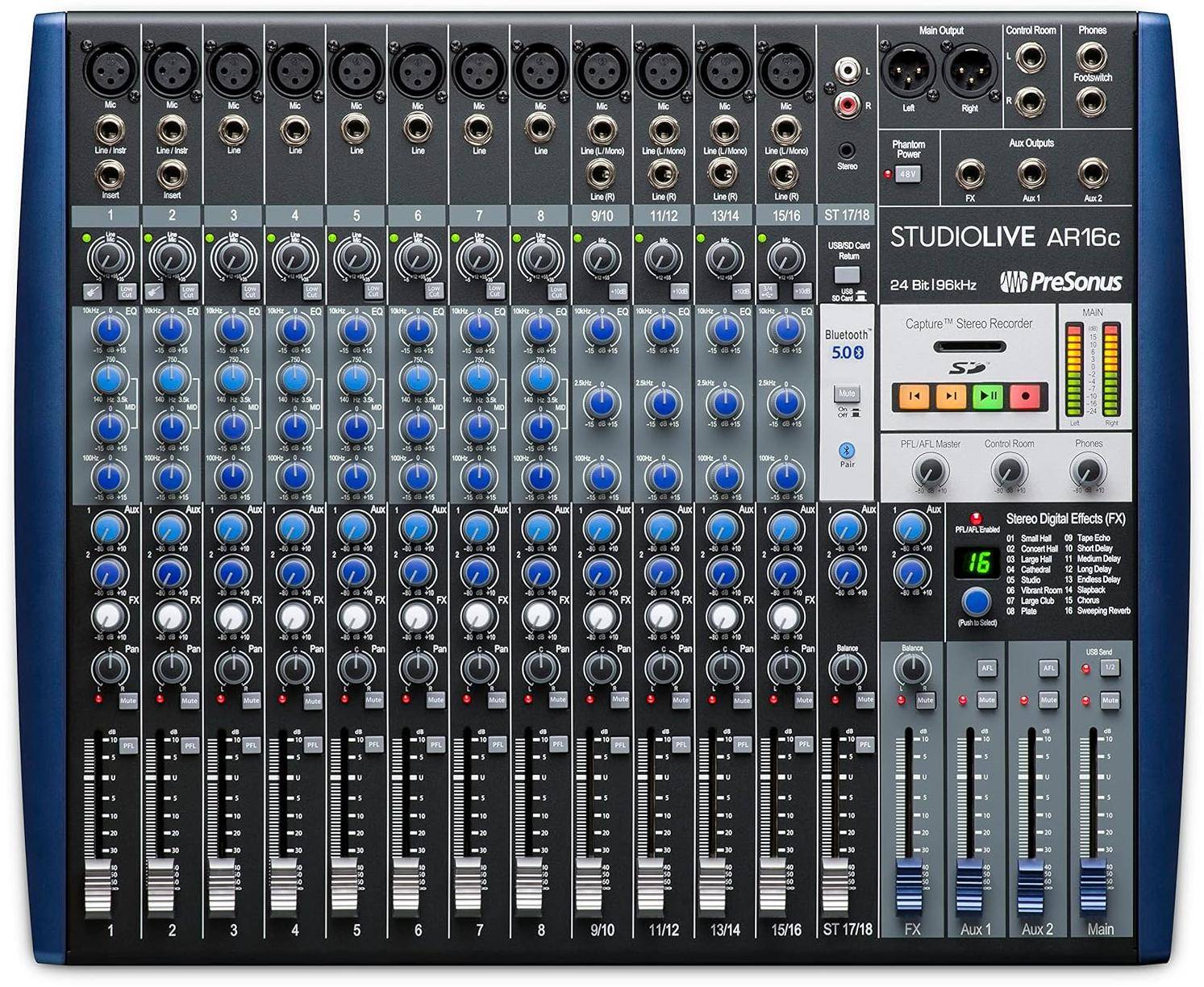 Presonus Studiolive Ar16c Analog Mixer And  Audio Interface zoom image