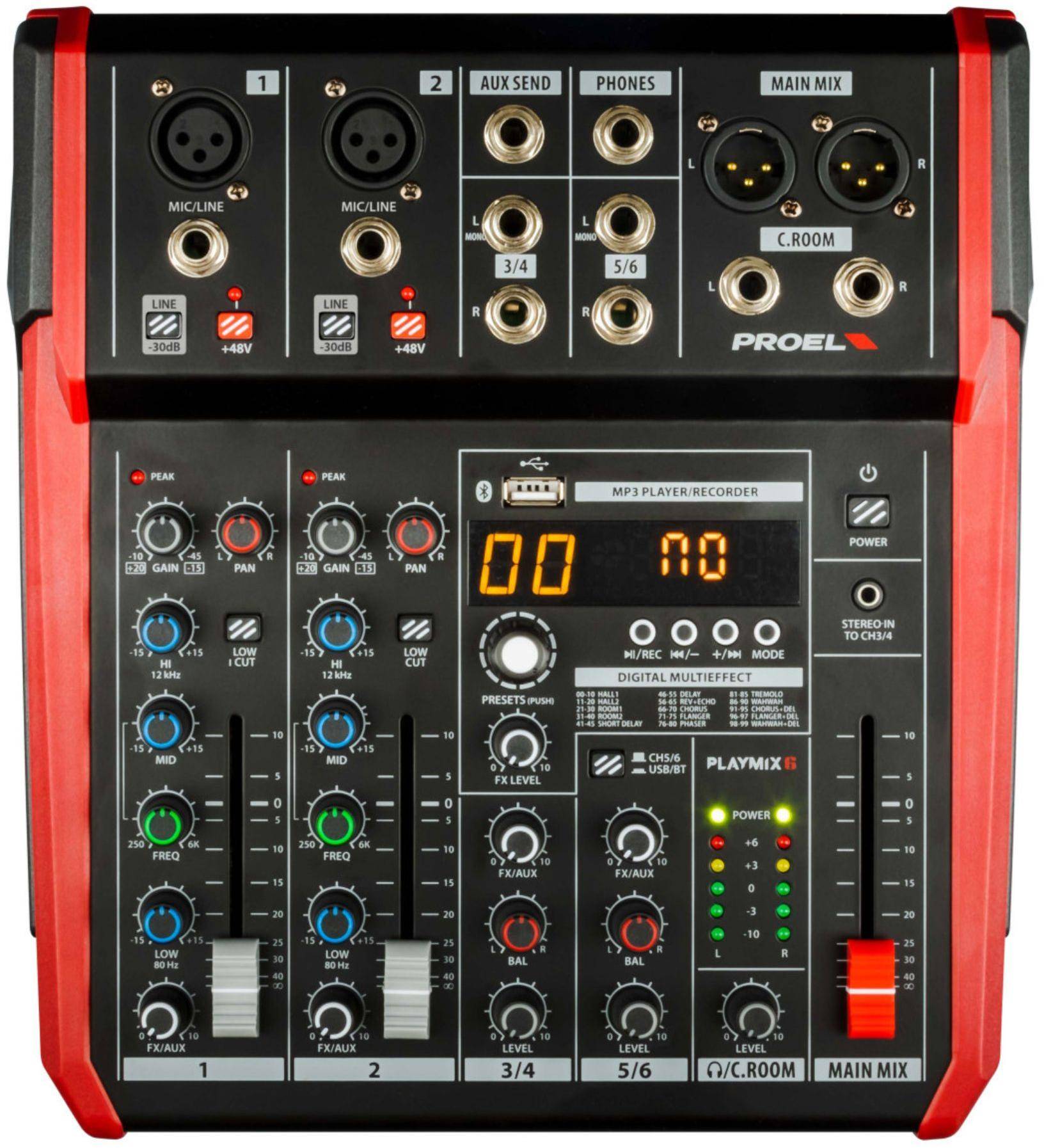 Proel   MQ6   Compact   6   Channel   Analog   Mixer zoom image