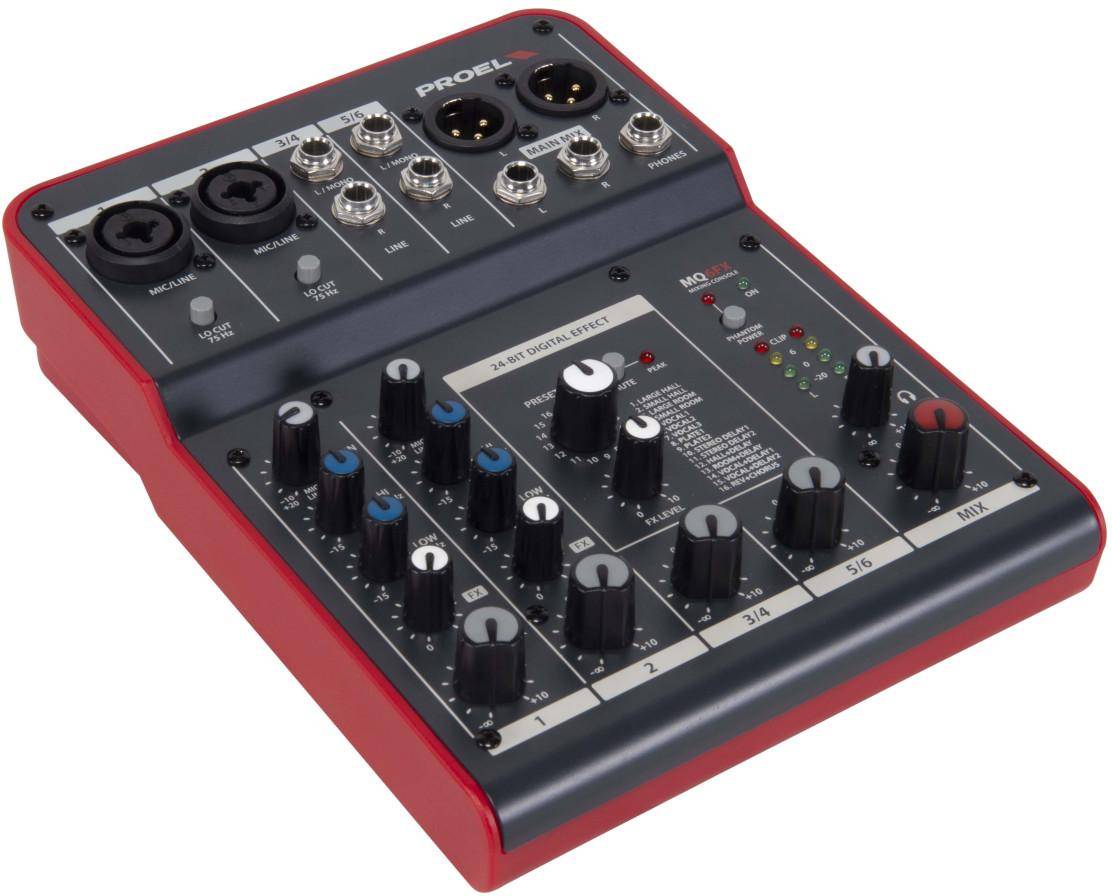 Proel   MQ6FX   Compact   6   Channel   Analog   Mixer   zoom image