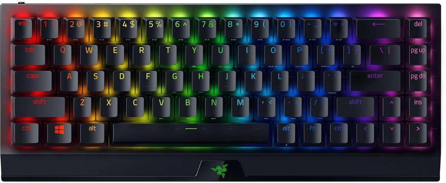 Razer BlackWidow V3 Mini Hyperspeed 65% Wireless Mechanical Gaming Keyboard yellow switch zoom image