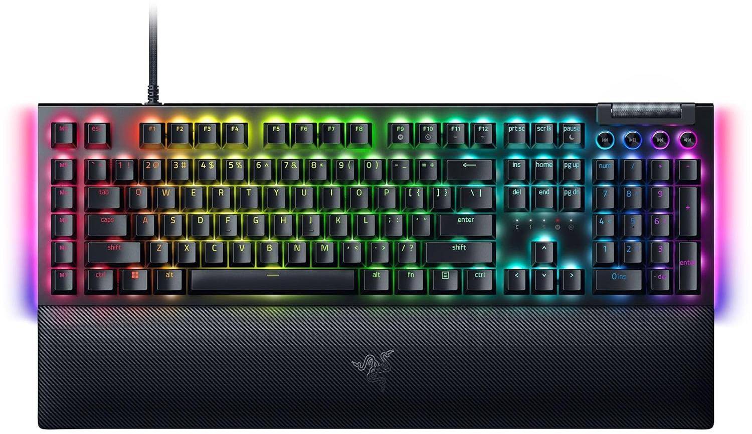 Razer BlackWidow V4 2-Side Underglow and Per-Key Lighting Mechanical Gaming Keyboard  zoom image