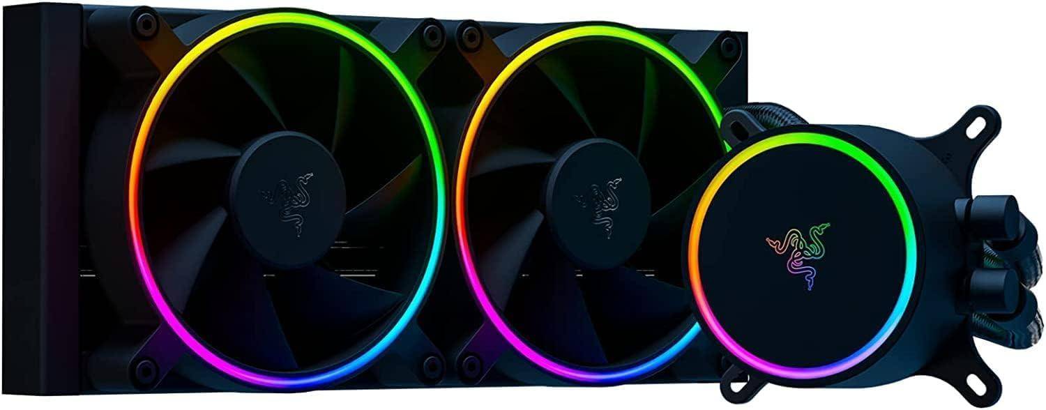 Razer Hanbo Chroma RGB All-In-One Liquid Cooler aRGB Pump Cap zoom image