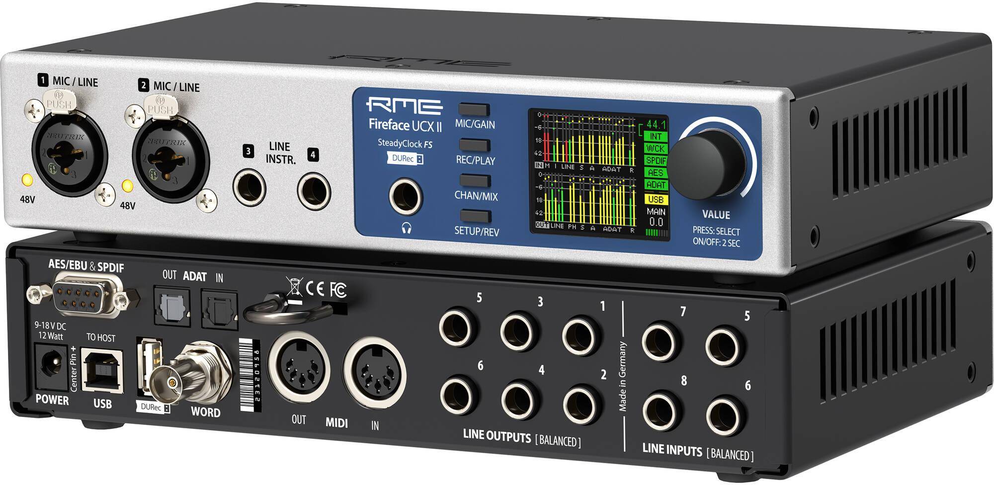 RME Fireface UCX II 40-Channel USB-B Audio/MIDI Interface zoom image