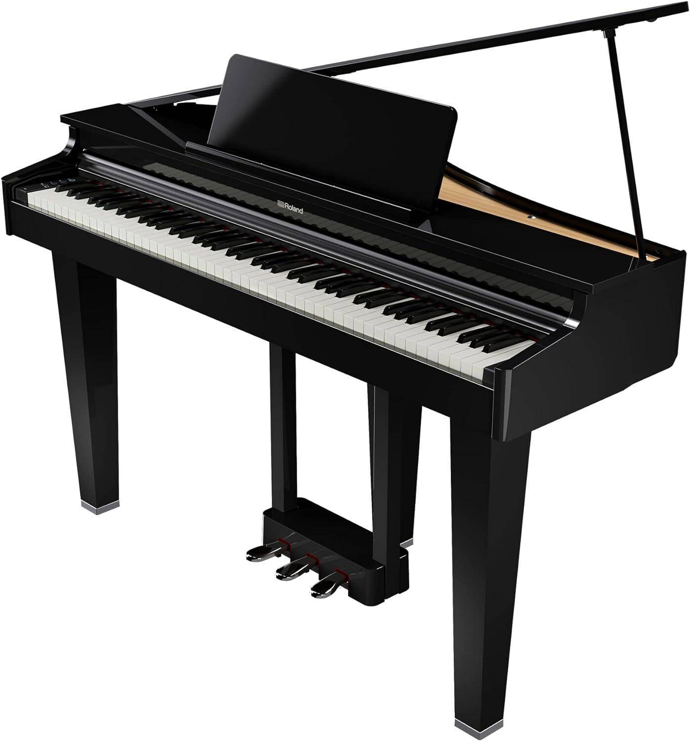 Roland Gp-3 Compact Grand Digital Piano-black zoom image