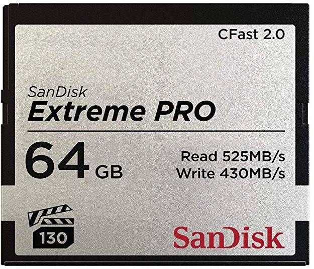 Sandisk Extreme Pro Cfast 2.0 64gb Memory Card (sdcfsp-064g-g46d) zoom image