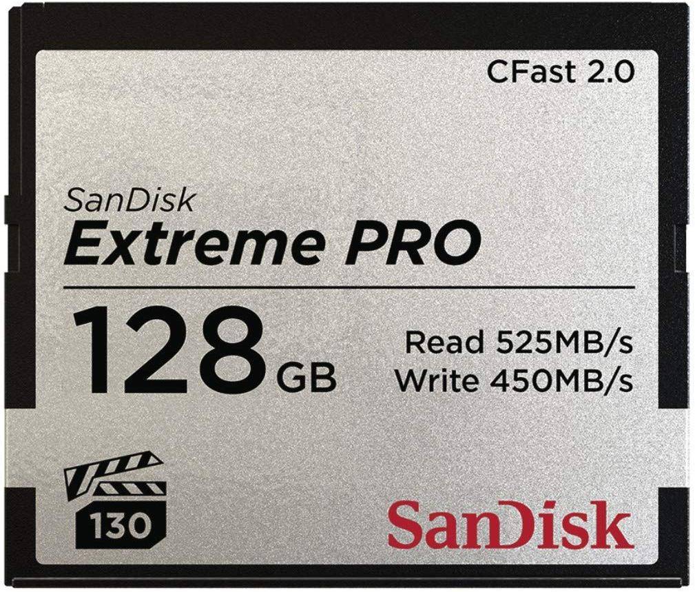 Sandisk Extreme Pro Cfast 2.0 128gb Memory Card (sdcfsp-128g-g46d) zoom image