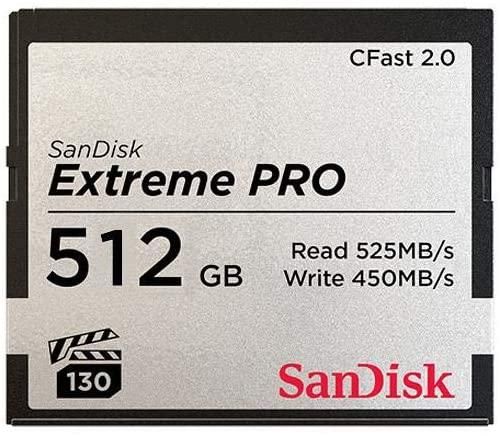 Sandisk Extreme Pro 512 Gb Cfast Memory Card zoom image