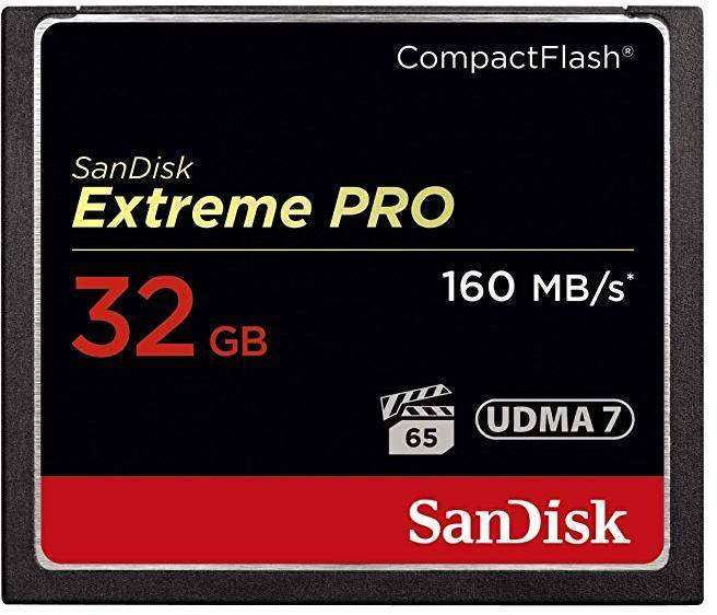 Sandisk 32gb Extreme Pro Compactflash Memory Card (160mb/s) zoom image