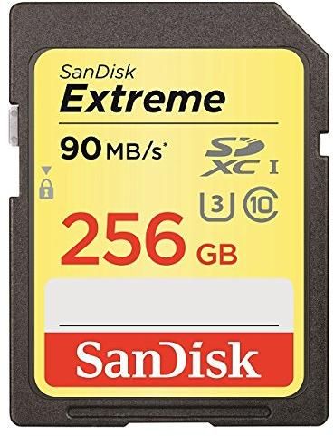 Sandisk Extreme 256gb Class 10 Memory Card zoom image