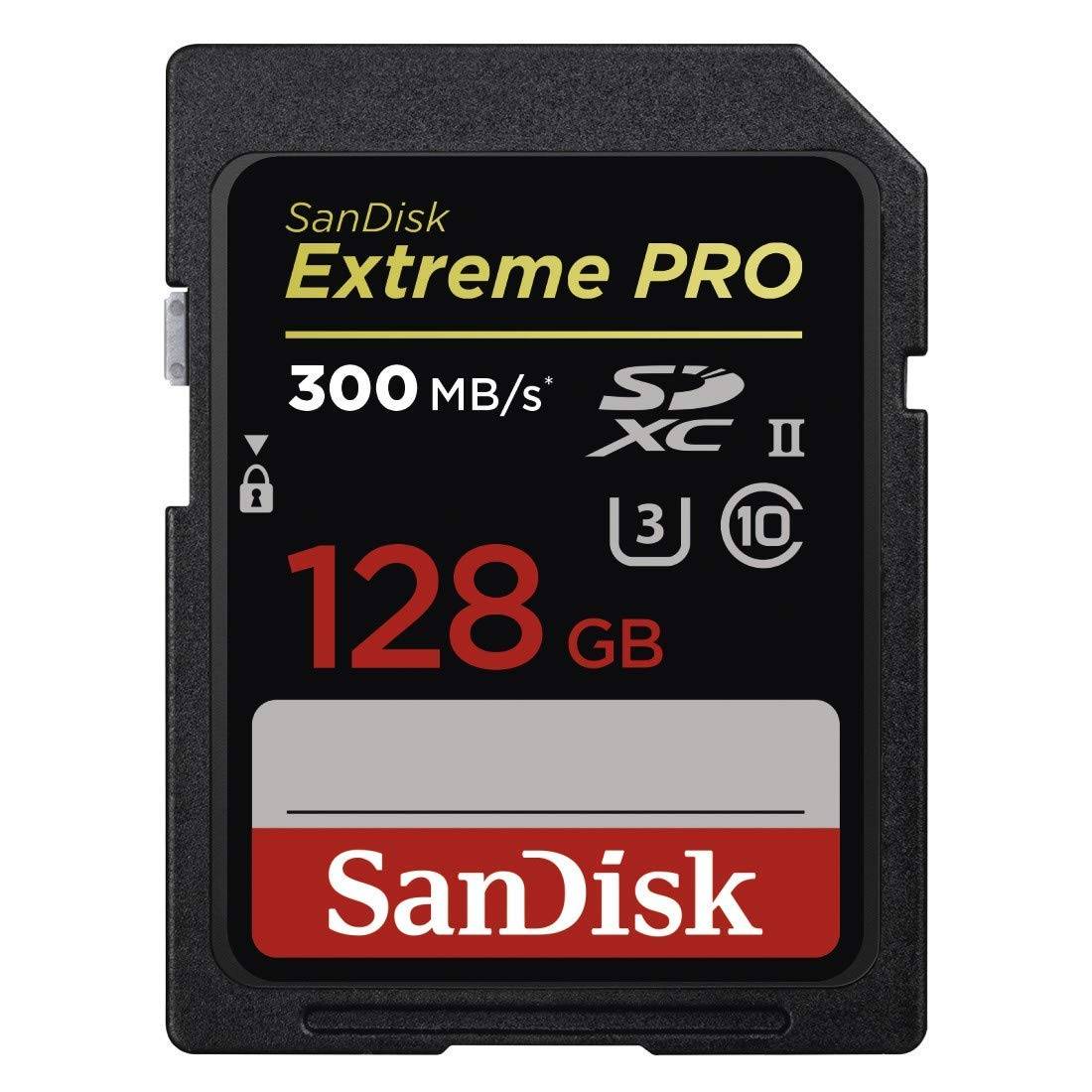 Sandisk Extreme Pro 128gb Class 10uhs-ii Sdxc Memory Card zoom image