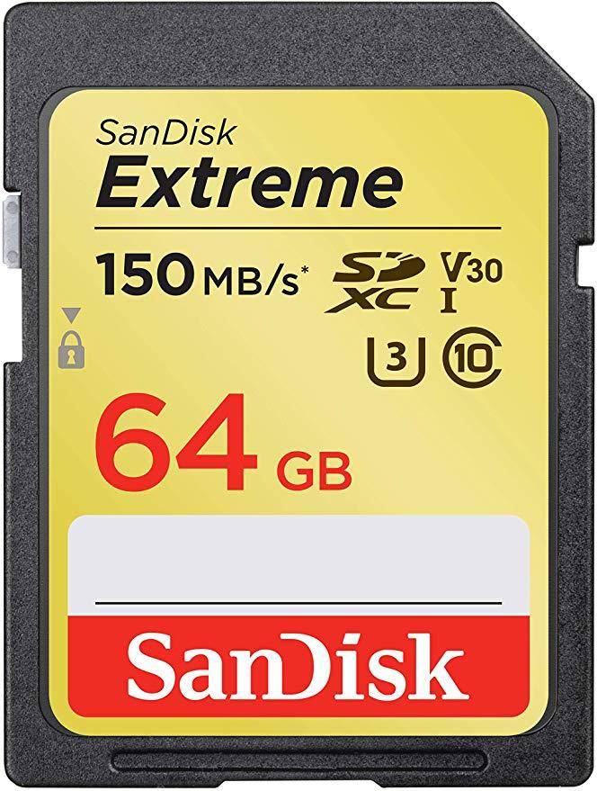 Sandisk 64gb Extreme Sdxc uhs-i Cardc10, u3, V30, 4k uhd, Sd Card  zoom image