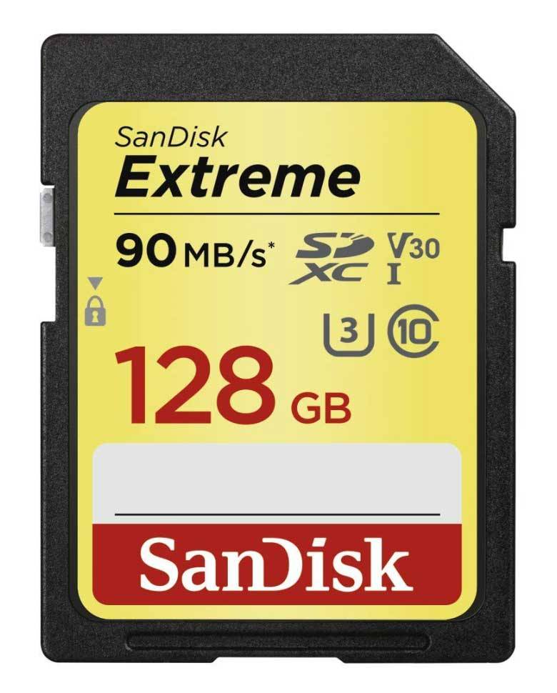 Sandisk Extreme 128gb uhs-i Sdxc Memory Card zoom image