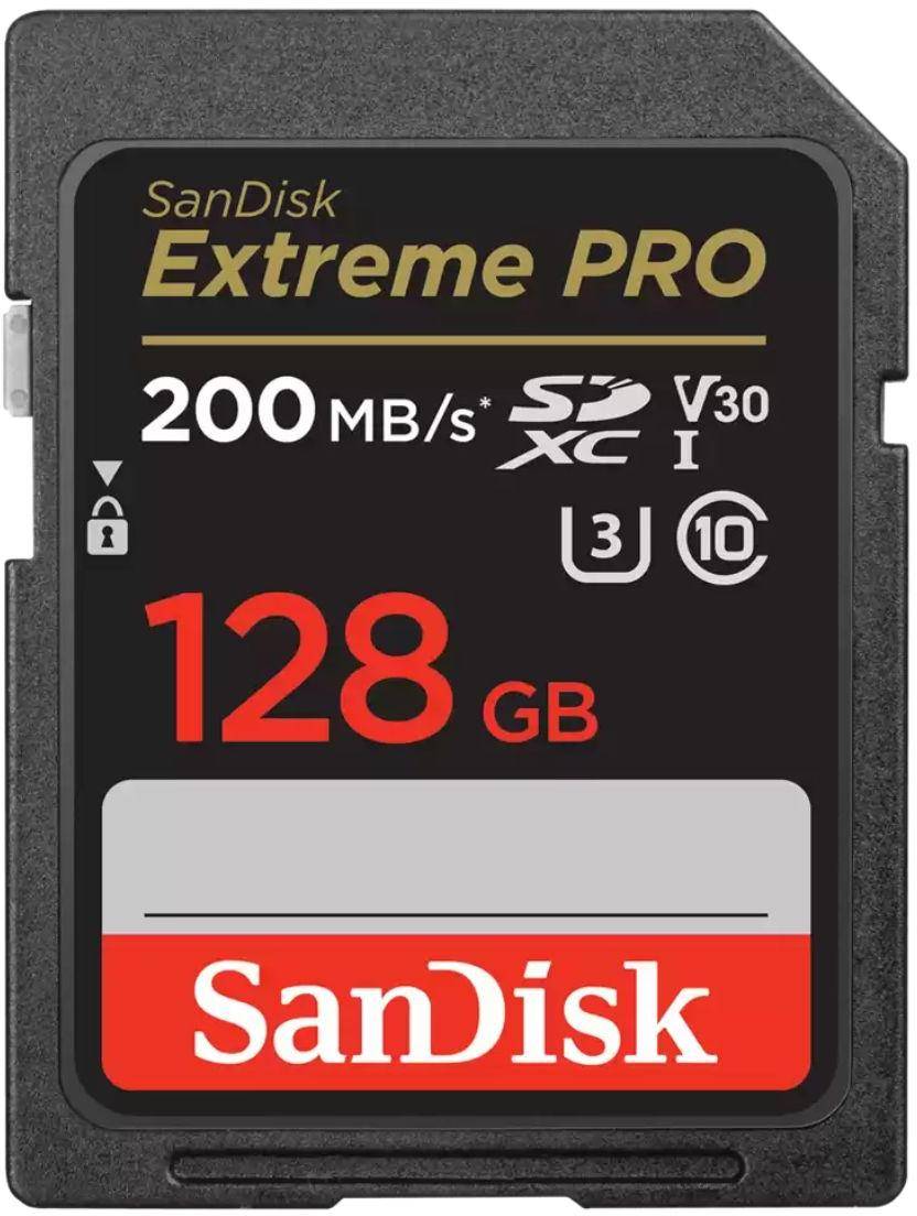 SanDisk 128GB SDXC V30 UHS-I Ext PRO Card (250/120) zoom image