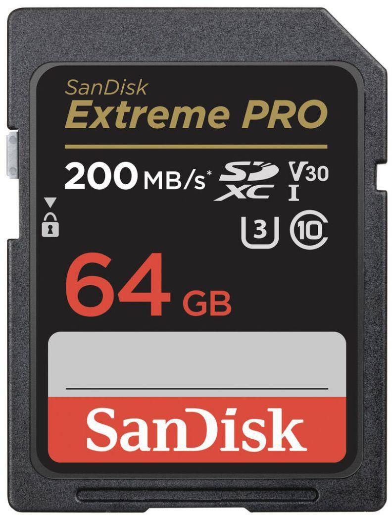 SanDisk SDSDXXU-064G-GN4IN Extreme Pro Memory Card (200mb/s) zoom image