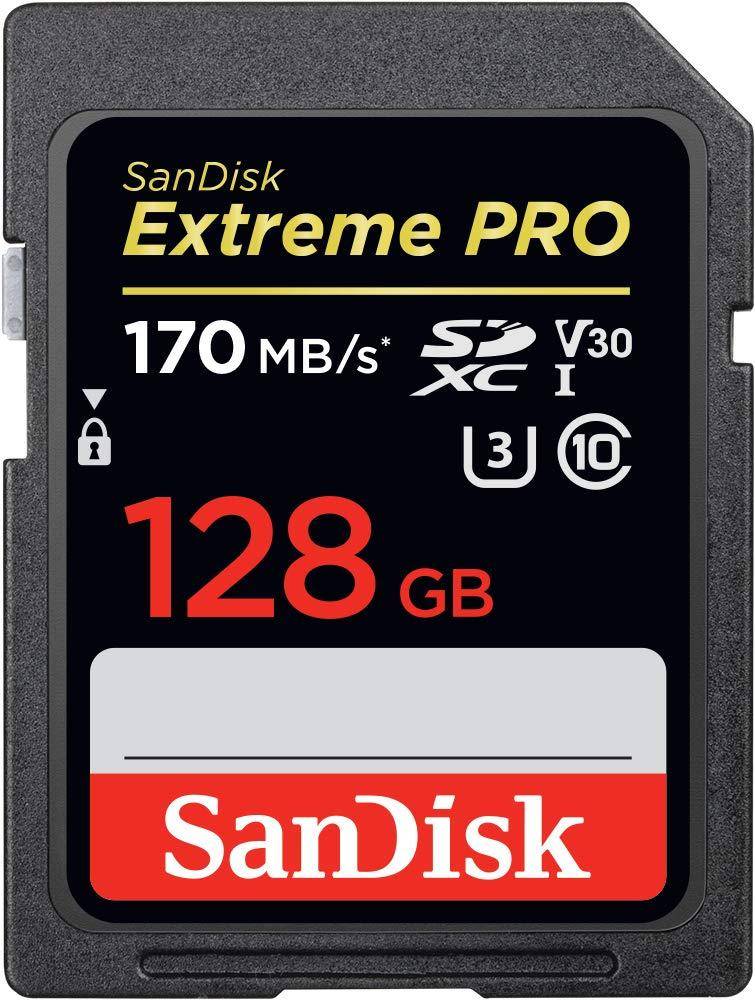 Sandisk Extreme Pro 128gb Sdxc-uhs-i 170mb/s Memory Card zoom image