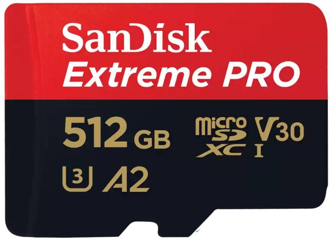 SanDisk SDSQXCD-512G-GN6MA Extreme Pro Memory Card (200mb/s) zoom image