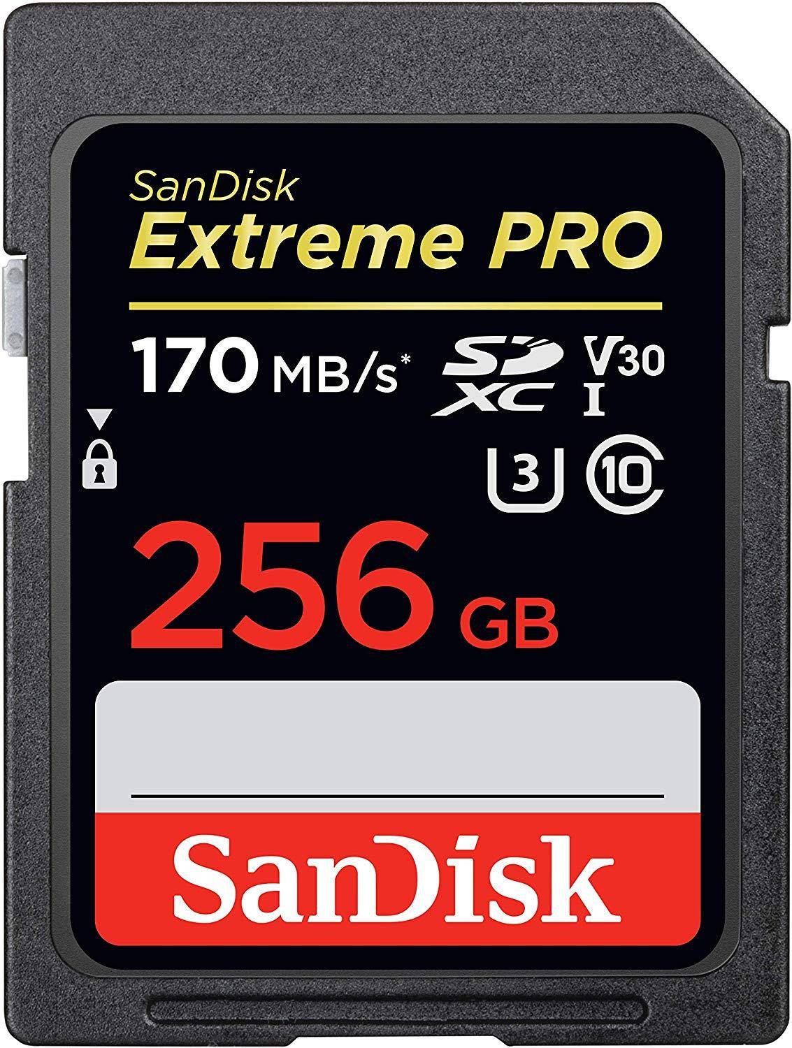 Sandisk Extreme Pro Sdxc uhs-i 256gb Memory Card (sdsdxxy-256g-gn4in) zoom image