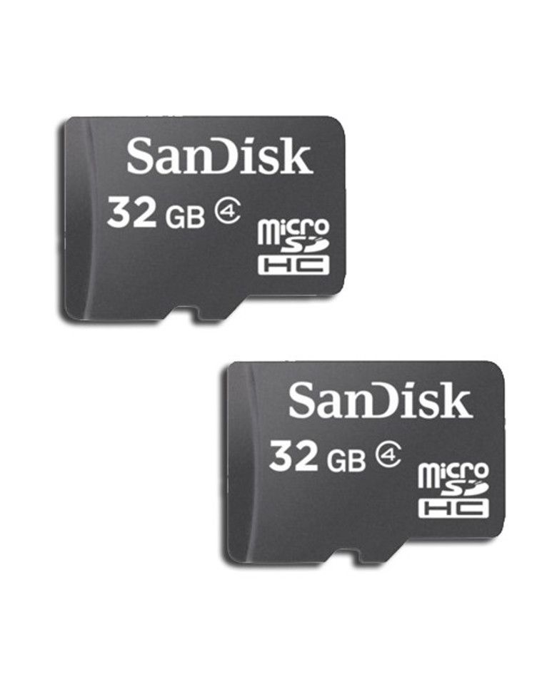 Sandisk 32 Gb Class 4 Micro Sd Memory Card(combo Of 2 Pcs) zoom image