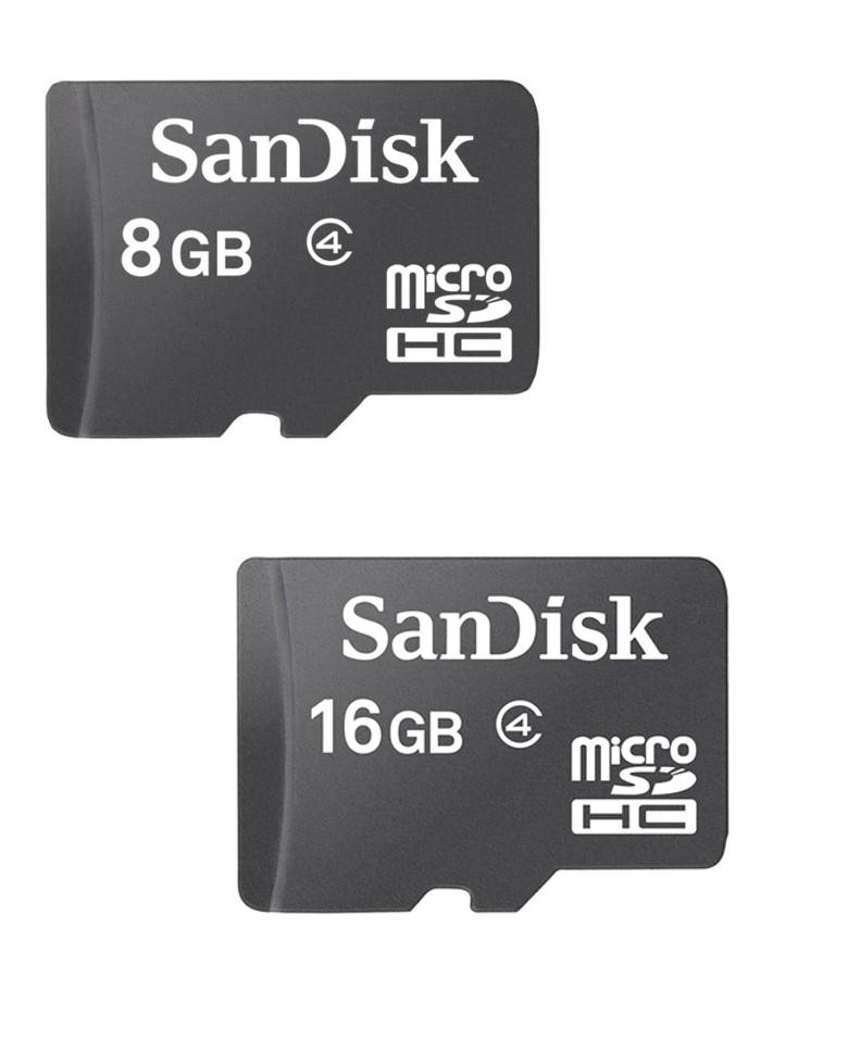 Sandisk 8gb 16gb Class 4 Memory Cards Combo Of 2 Pcs zoom image