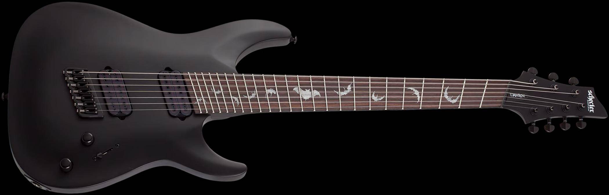 Schecter Damien-7 7 String Electric Guitar - Black zoom image