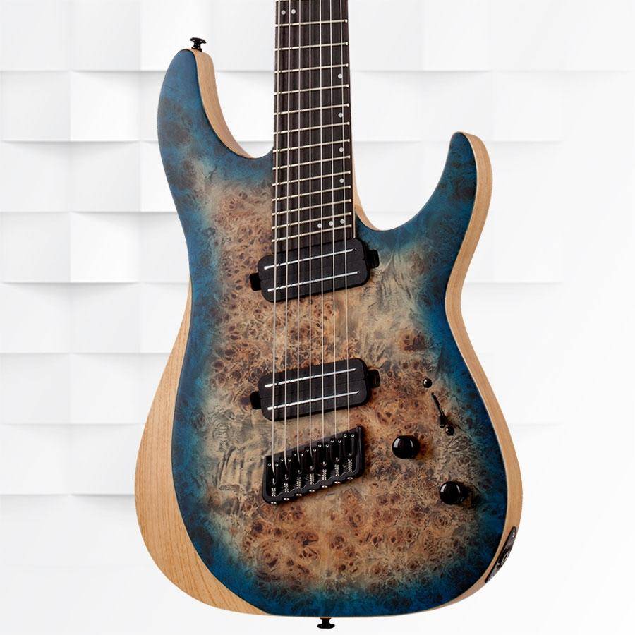 Schecter Reaper-7 Multiscale Sskyb Electric Guitar With Bag - Satin Sky Burst zoom image