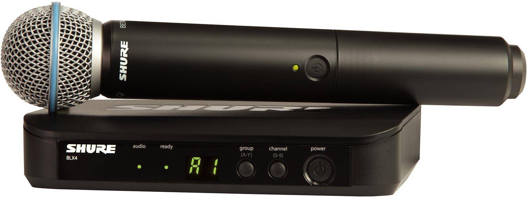 Shure Blx24/b58 Handheld Wireless System With Beta58a Vocal Microphone zoom image