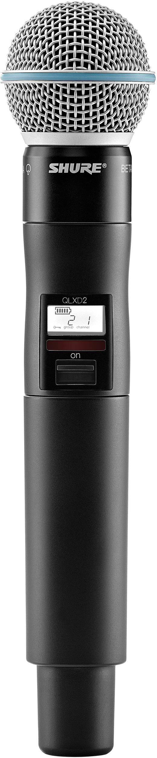 Shure QLXD2/B58A Digital Handheld Wireless Microphone Transmitter zoom image