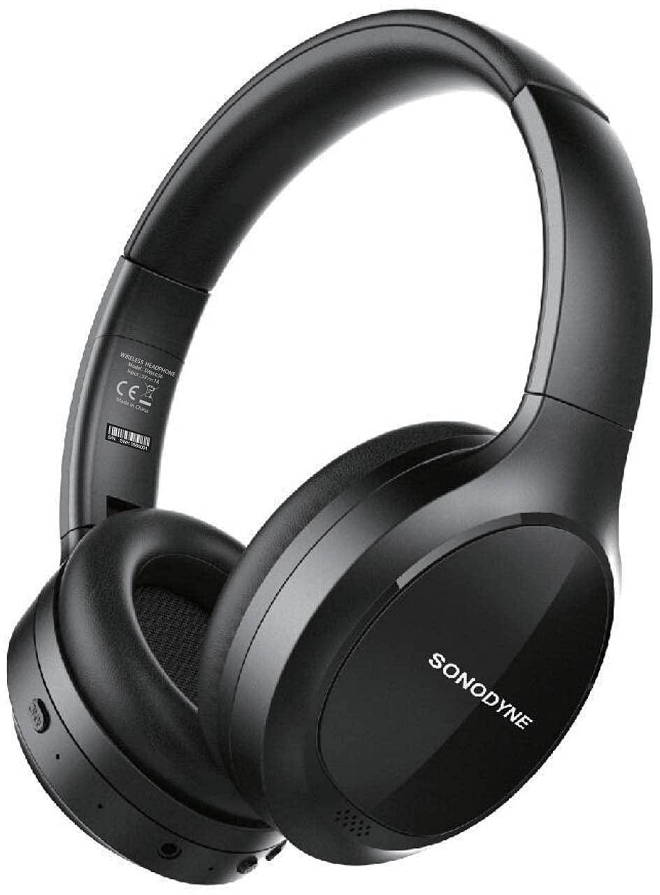 Sonodyne Swh 056 Bluetooth Over the Ear Headphones With Mic For Clear Calls, Active Noise Cancellation, 20hrs Battery Life, zoom image