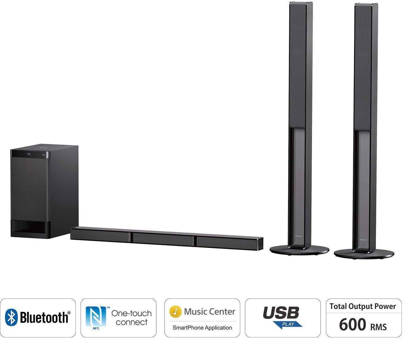 Sony Ht-rt40 Real 5.1ch Dolby Digital Big Soundbar Home theatre System zoom image