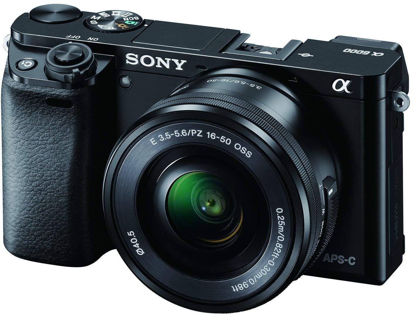 Sony Alpha A6000l 24.3mp Dslr Camera With 16-50mm Lens, Memory Card And Camera Bag zoom image